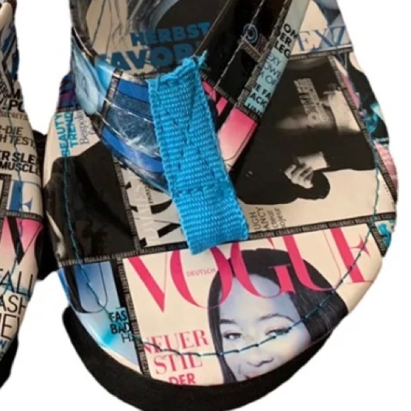 Just Earl Magazine platform flip-flops Women’s 7.5 - Picture 5 of 8